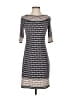 Max Studio Print Gray Casual Dress Size XS - photo 1