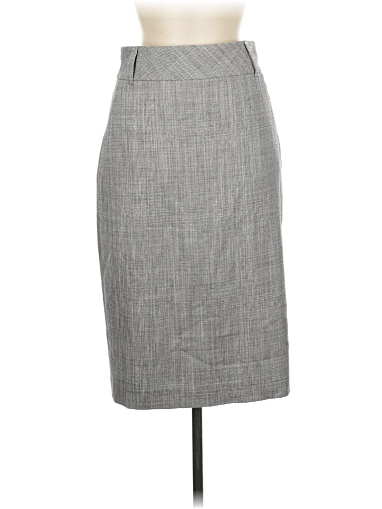 Pre-owned Banana Republic Wool Skirt In Gray