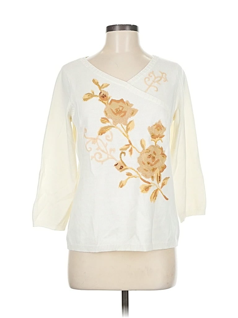 Pre-owned Emma James Sweatshirt In White