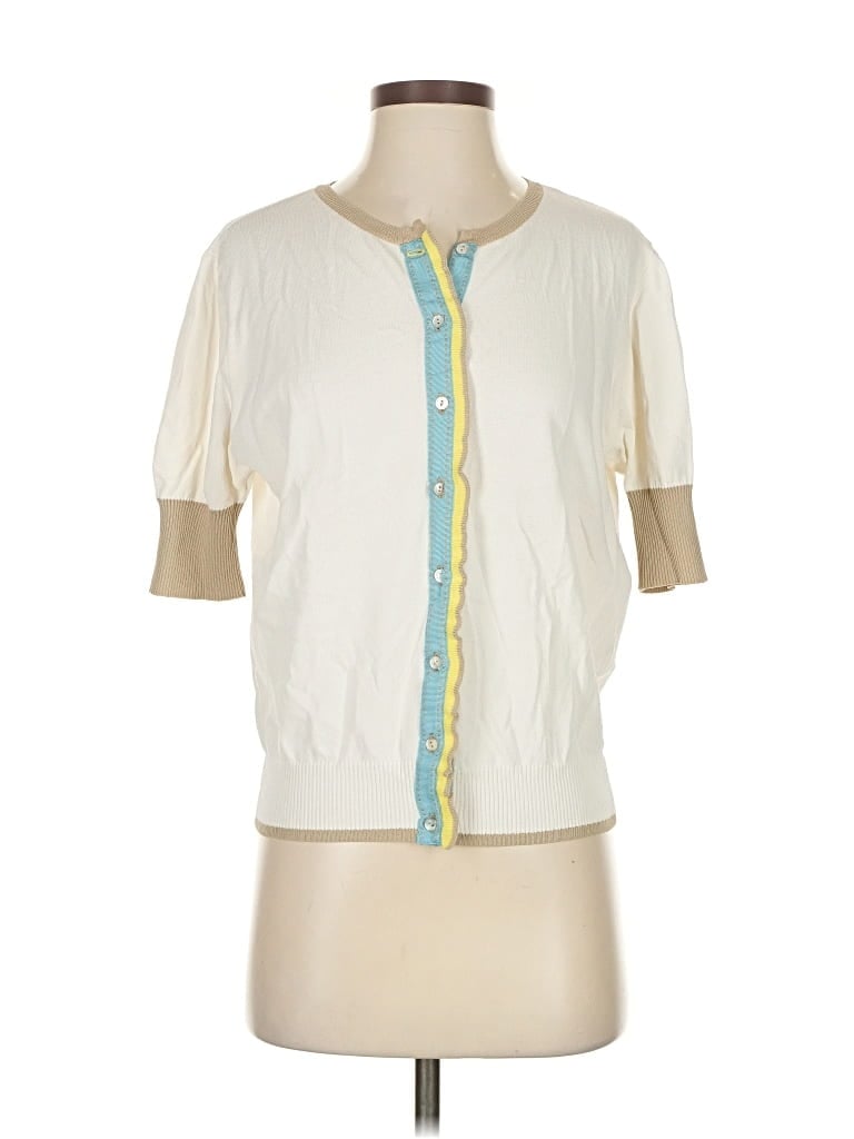 Pre-owned Sita Murt Cardigan Sweater In White