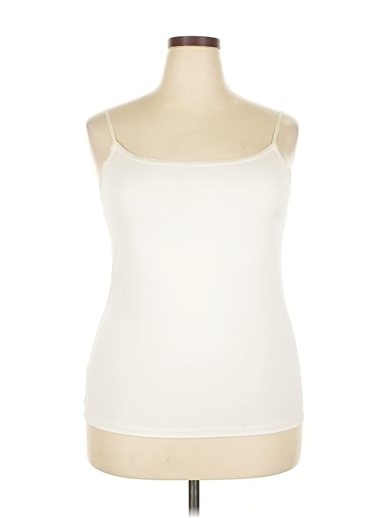 Pre-owned Ann Taylor Sleeveless T-shirt In White