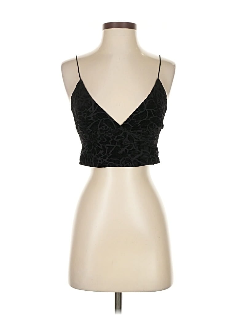 Pre-owned Fp One Sleeveless Top Black Sweetheart Neckline Tops