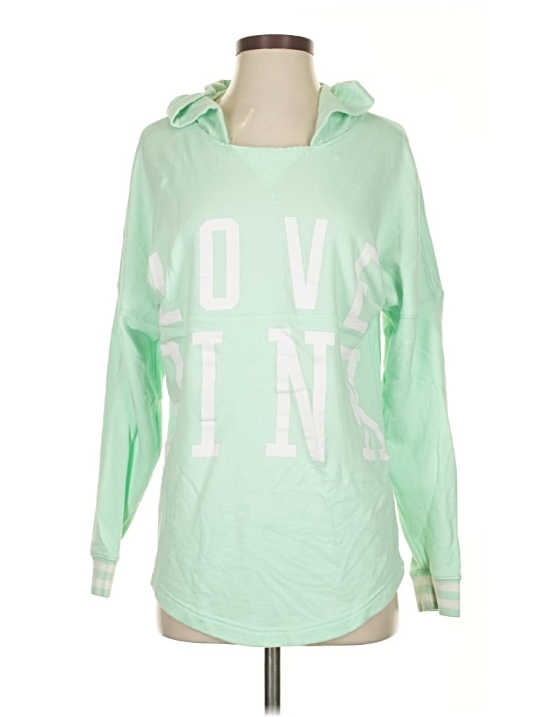 Pre-owned Victoria's Secret Pink Sweatshirt In Green