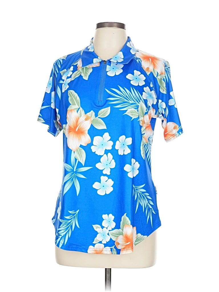 Pre-owned Unbranded Short Sleeve T-shirt In Blue