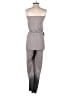 ATM 100% Cotton Color Block Gray Jumpsuit Size S - photo 2