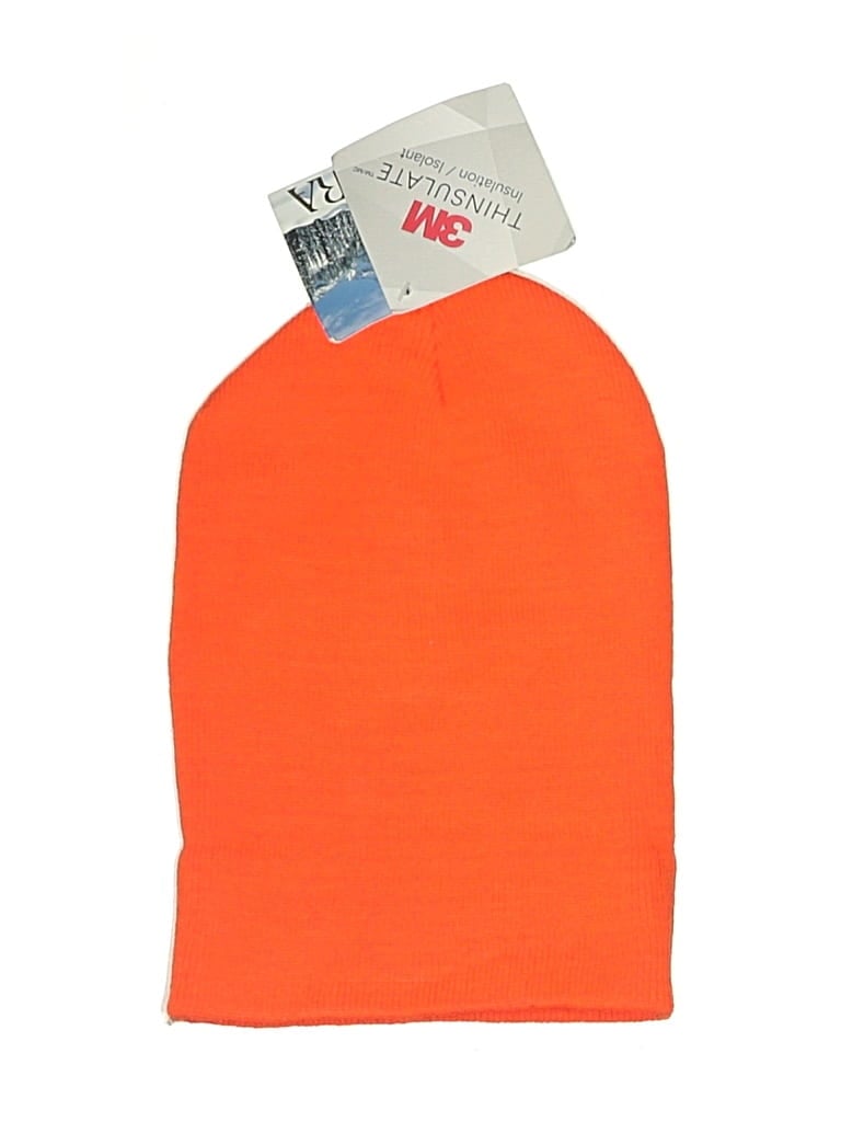 Pre-owned Assorted Brands Beanie Hat In Orange