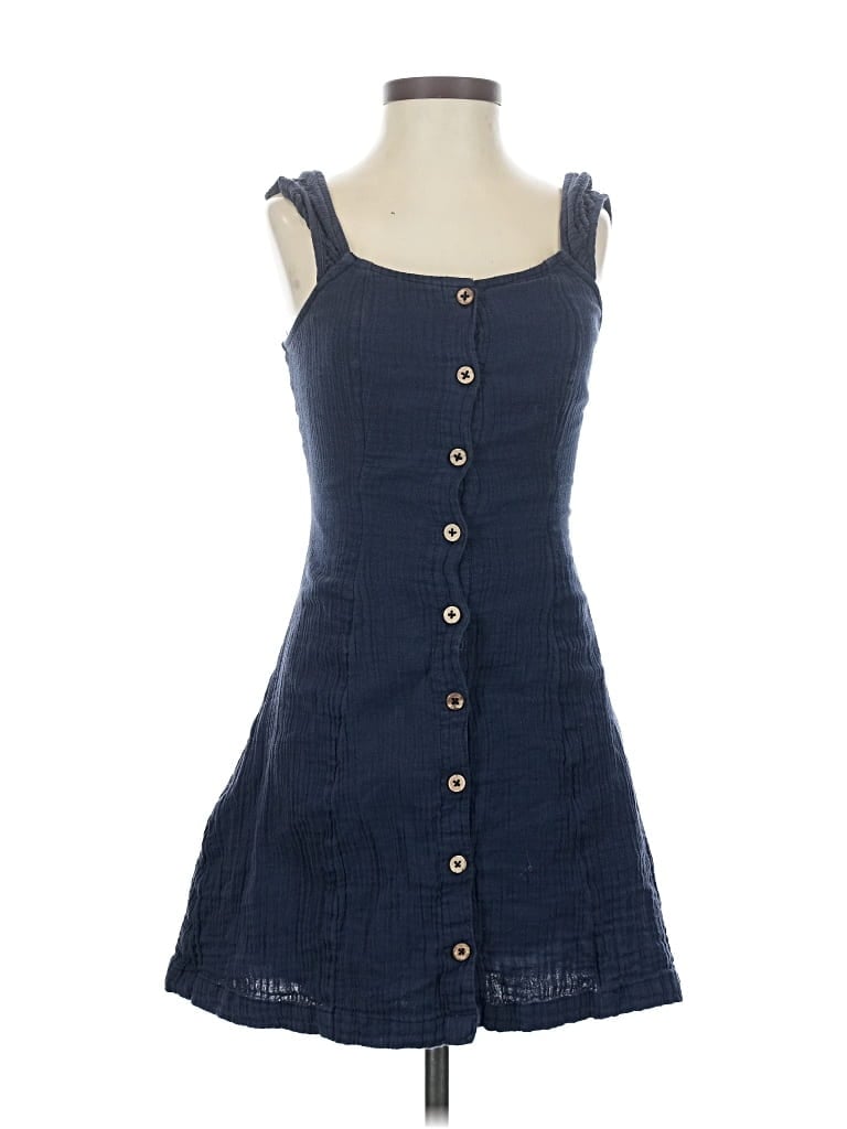 Pre-owned Roxy Casual Dress In Blue