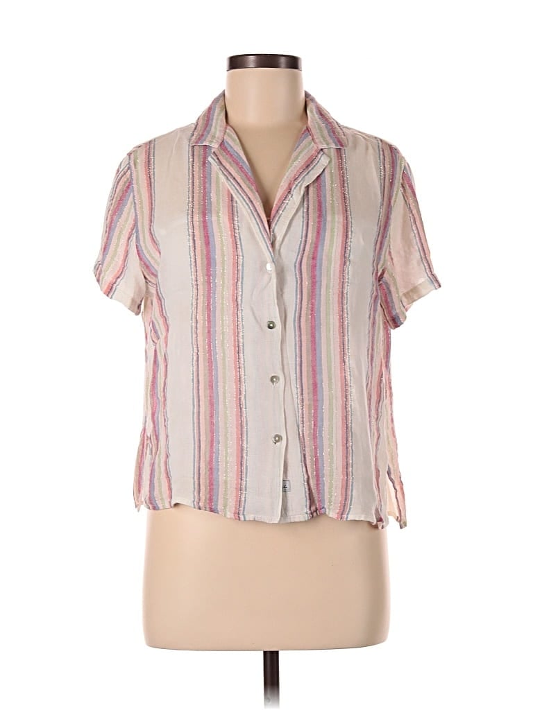 Pre-owned Rails Short Sleeve Blouse In Pink