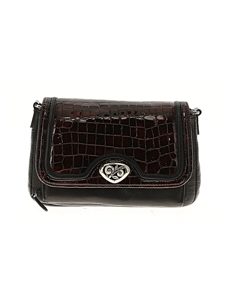 Pre-owned Brighton Leather Crossbody Bag In Brown