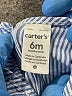 Carter's 100% Cotton Blue Sleeveless Blouse 3-6 MO / 6 MO - photo 3