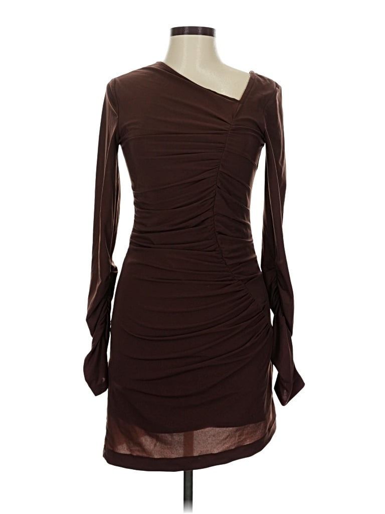 Pre-owned Helmut Lang Cocktail Dress In Brown