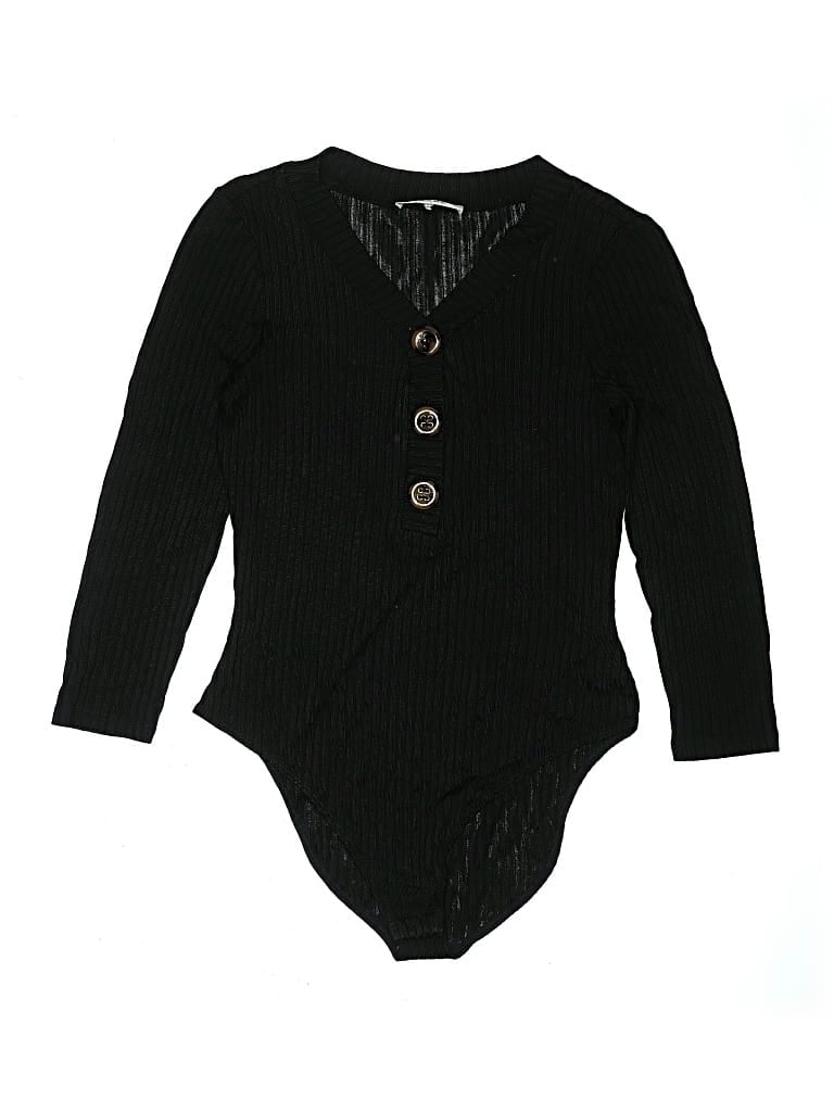 Pre-owned Frame Bodysuit In Black
