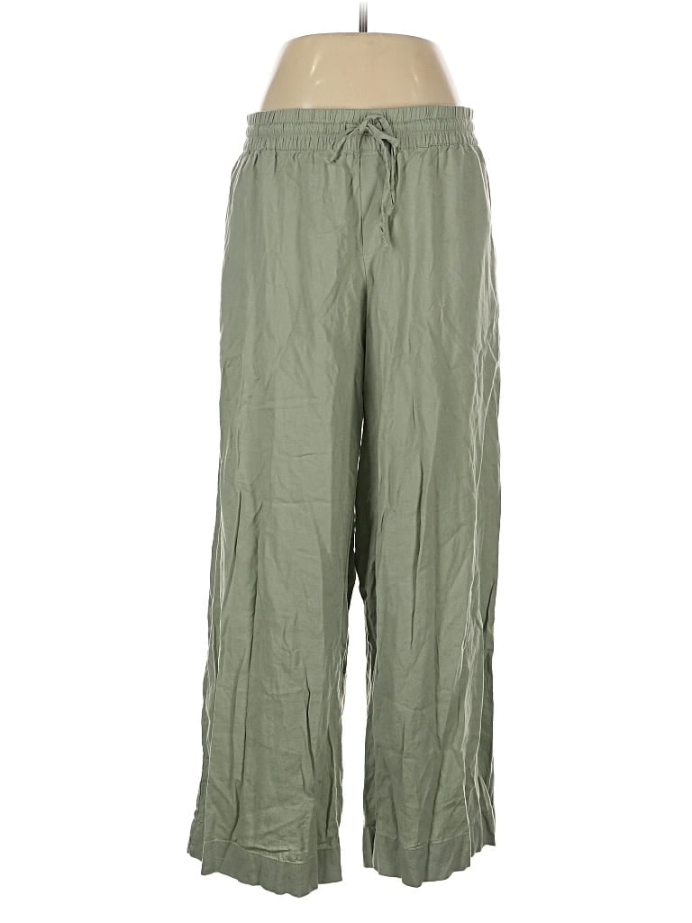 Pre-owned A New Day Linen Pants In Green