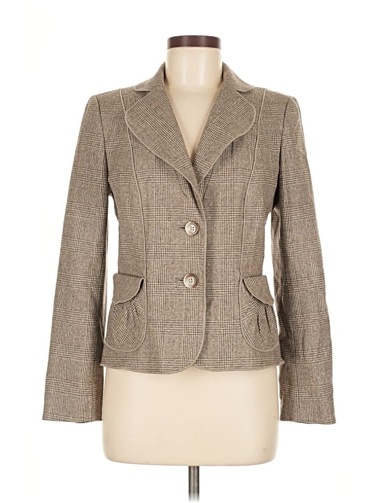Pre-owned Ann Taylor Blazer Jacket In Brown