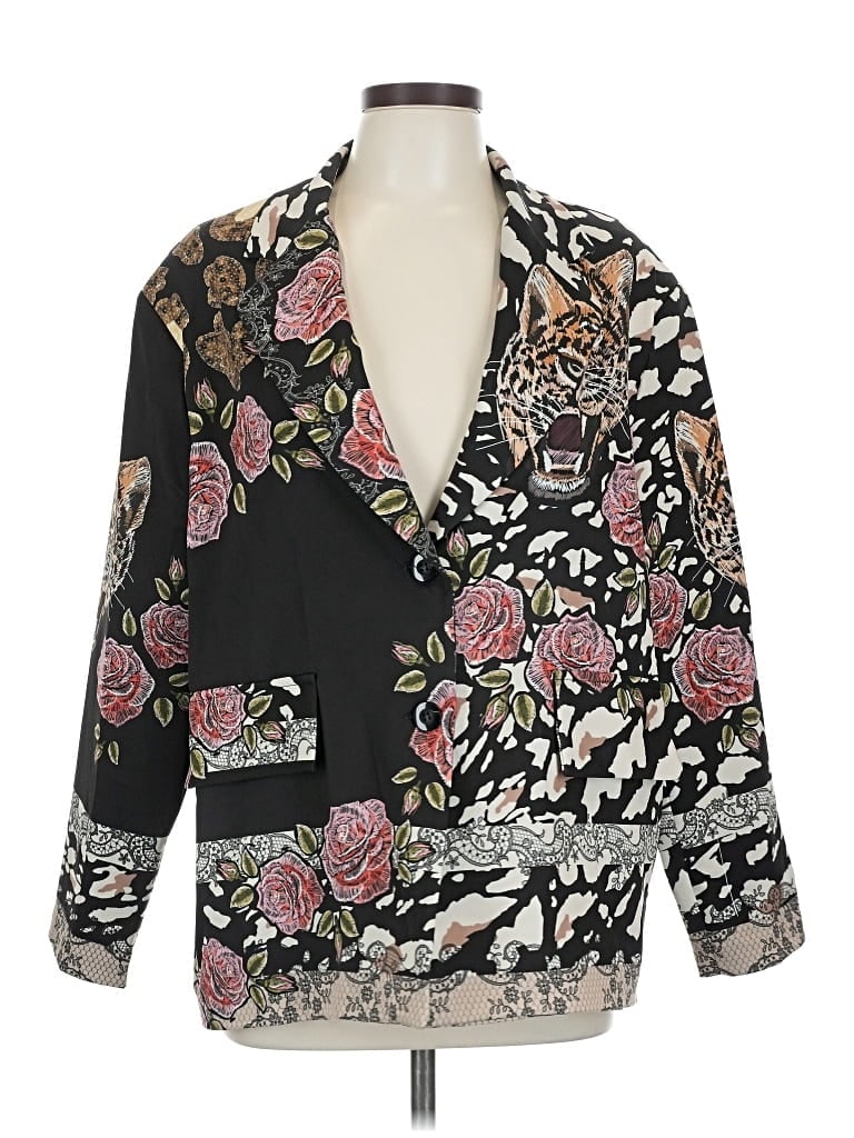 Pre-owned Unbranded Blazer Jacket In Black