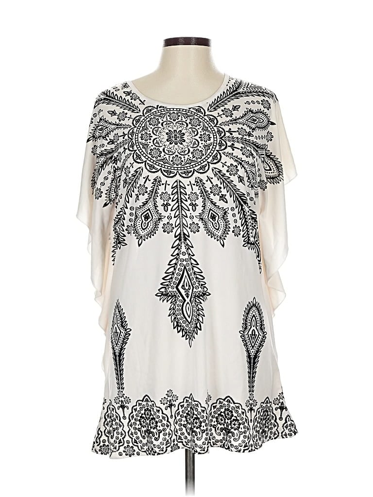 Pre-owned Earthbound Trading Co. Sleeveless T-shirt In White