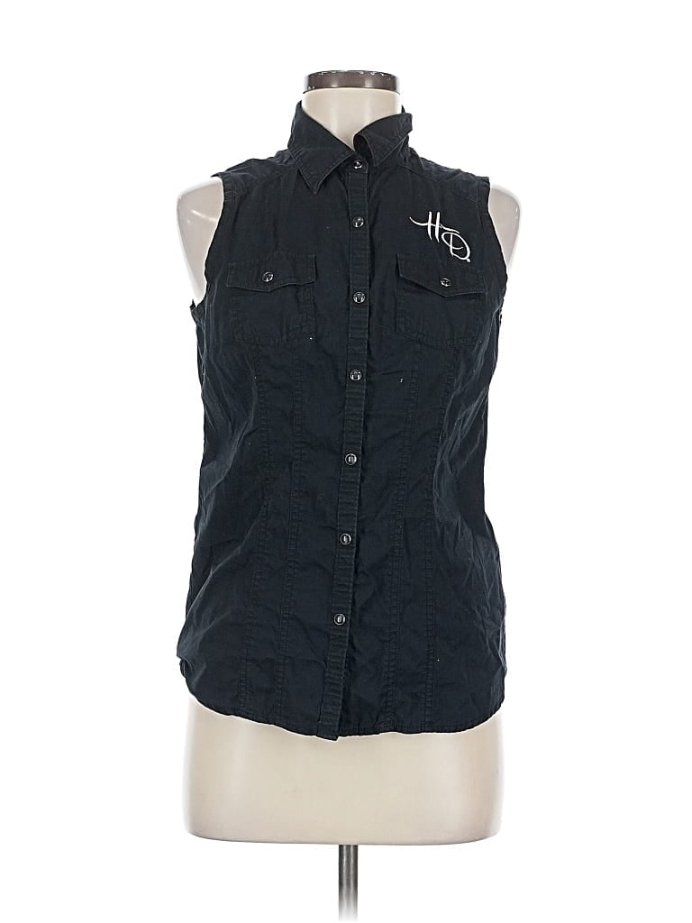 Pre-owned Harley Davidson Vest In Black
