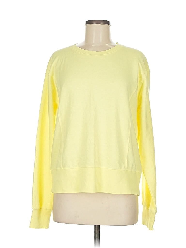 Pre-owned Athleta Sweatshirt In Yellow