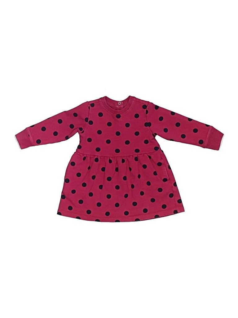 Pre-owned Primary Clothing Babies' Long Sleeve Top Red Mock Neckline Tops