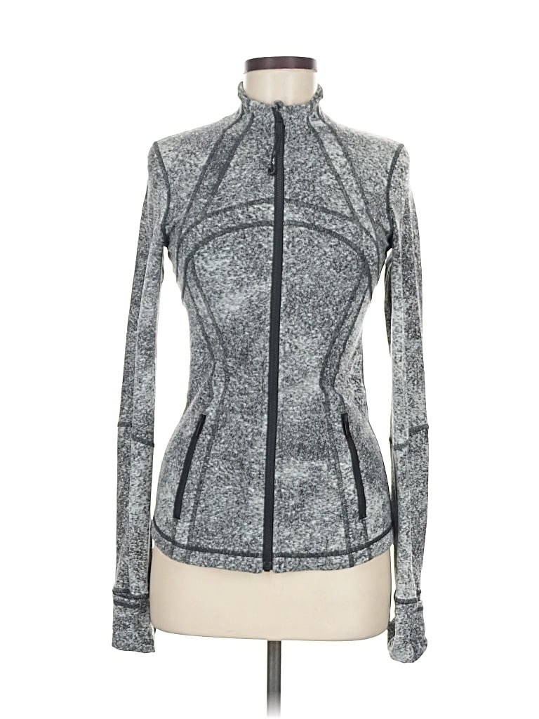 Pre-owned Lululemon Athletica Track Jacket In Gray