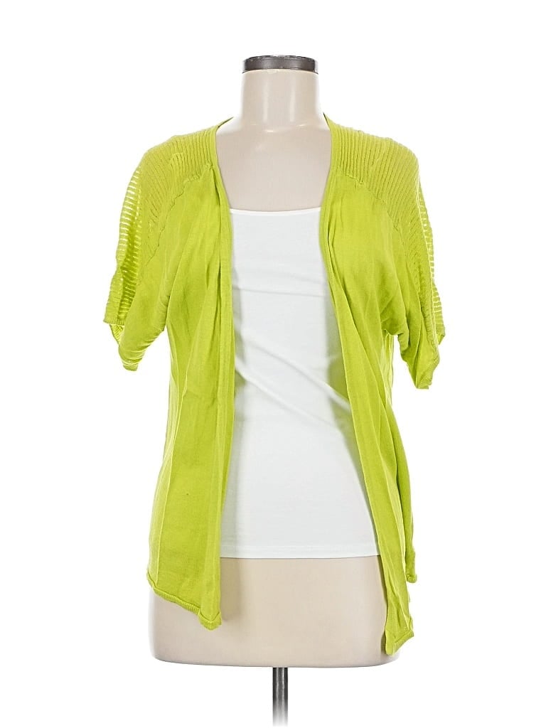 Pre-owned Coldwater Creek Cardigan Sweater In Green