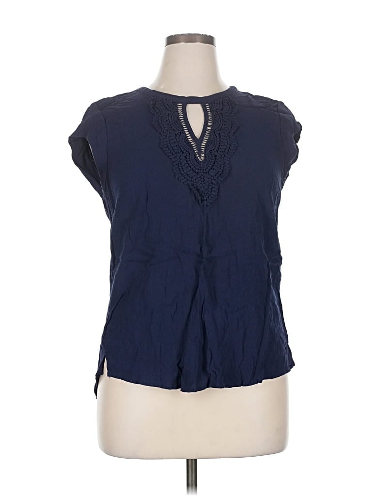 Pre-owned Daniel Rainn Sleeveless Blouse In Blue