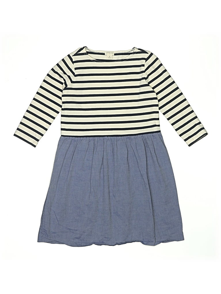 Pre-owned Crewcuts Outlet Kids' Dress In Blue