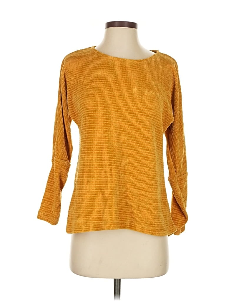 Pre-owned Chenault Pullover Sweater In Yellow