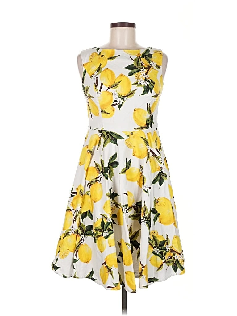 Pre-owned Grace Karin Cocktail Dress In Yellow