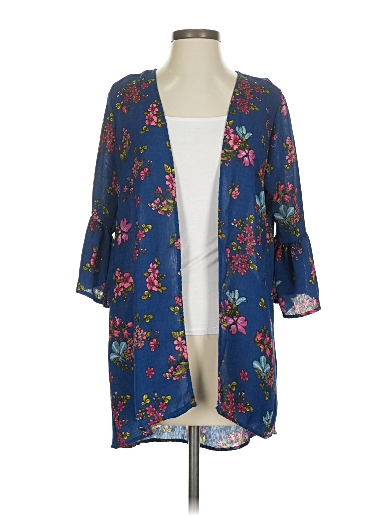 Pre-owned Gypsies & Moondust Kimono In Blue