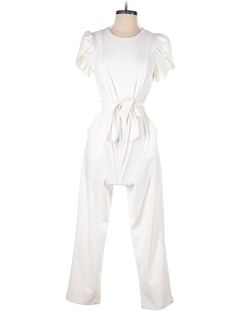 Pre-owned Calvin Klein Jumpsuit In White