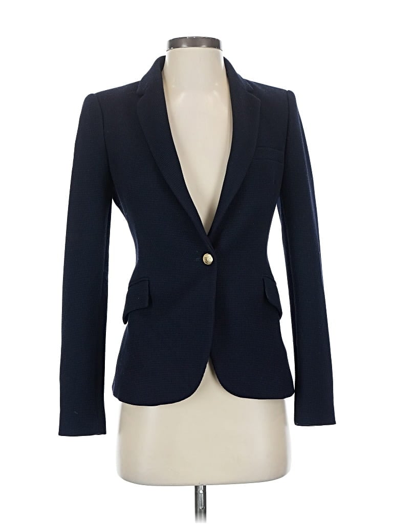 Pre-owned Zara Blazer Jacket In Blue