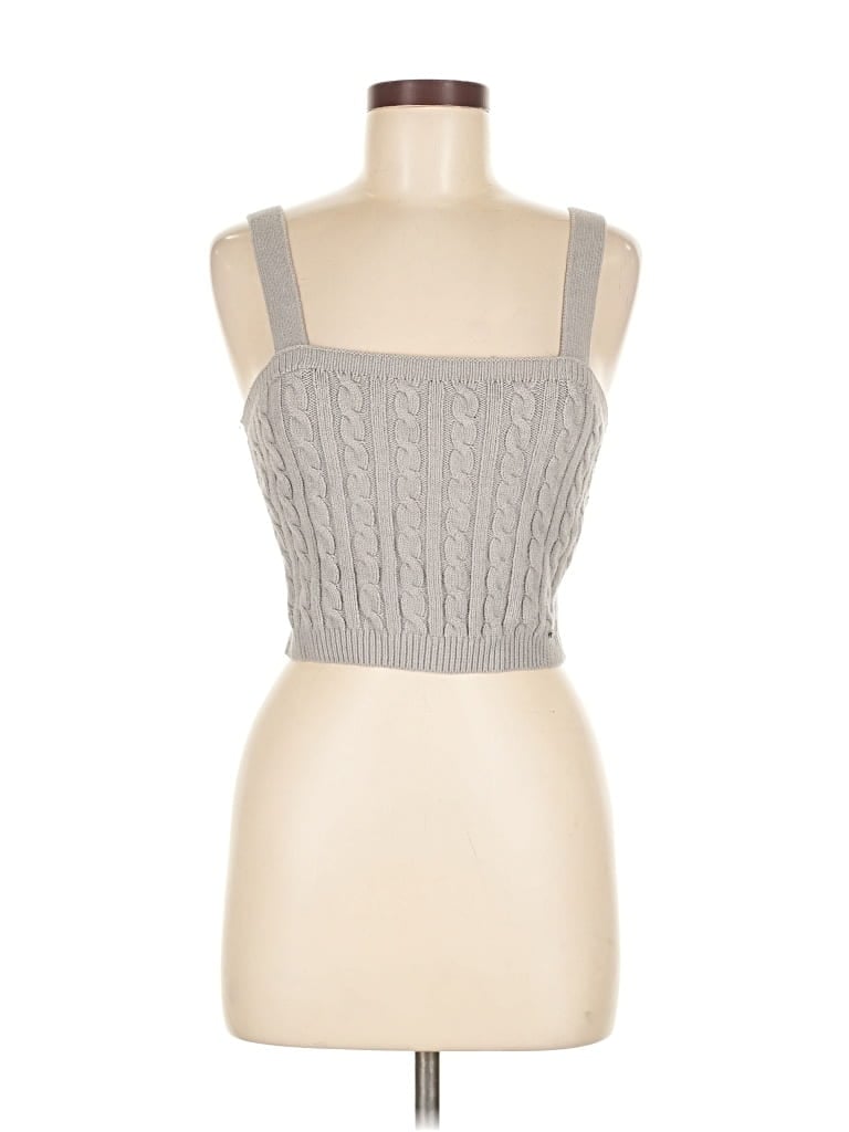 Pre-owned Hollister Sweater Vest In Gray