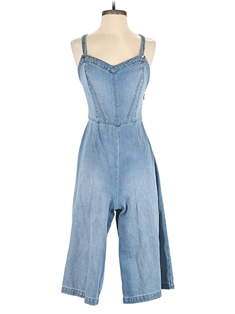 Pre-owned Guess Jumpsuit In Blue