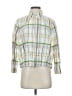 Alysi Plaid Green 3/4 Sleeve Blouse Size 4 - photo 1