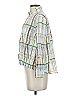 Alysi Plaid Green 3/4 Sleeve Blouse Size 4 - photo 5