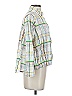 Alysi Plaid Green 3/4 Sleeve Blouse Size 4 - photo 4