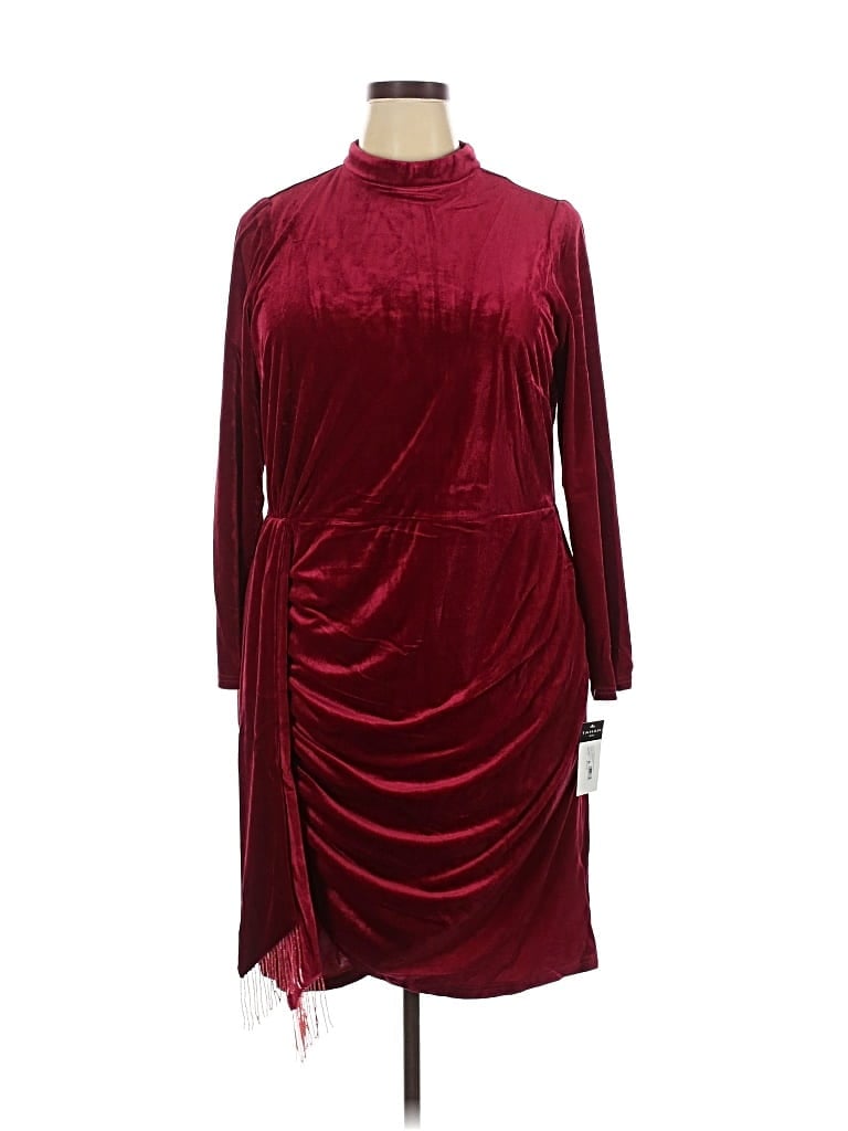 Tahari By Asl Cocktail Dress In Burgundy