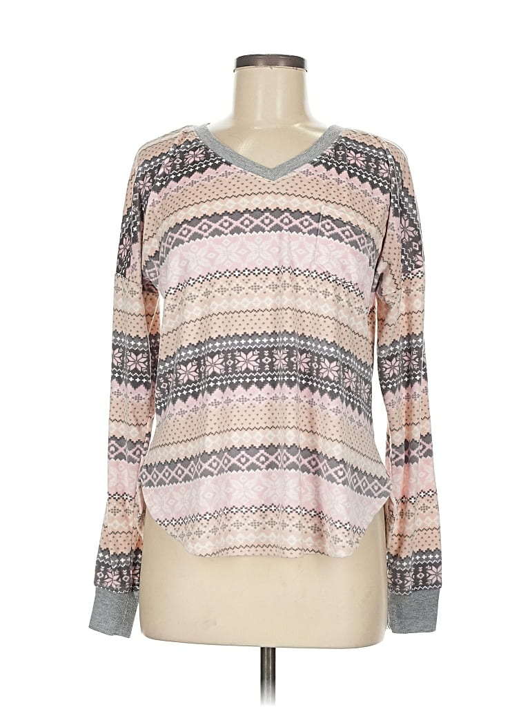 Pre-owned Cuddl Duds Pullover Sweater In Pink