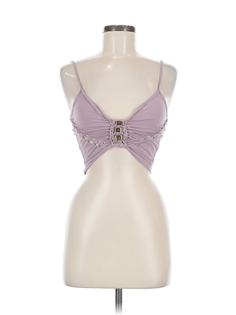 Pre-owned Unbranded Tank Top Purple Strapless Neckline Tops