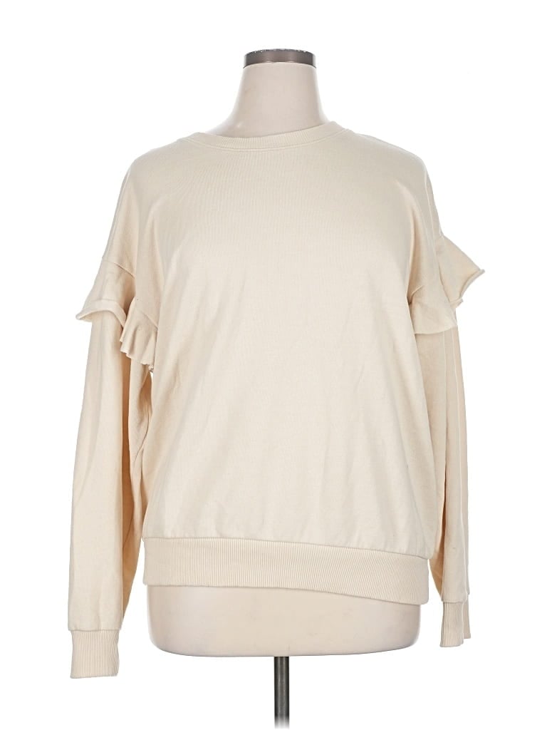 Pre-owned Aerie Sweatshirt In White