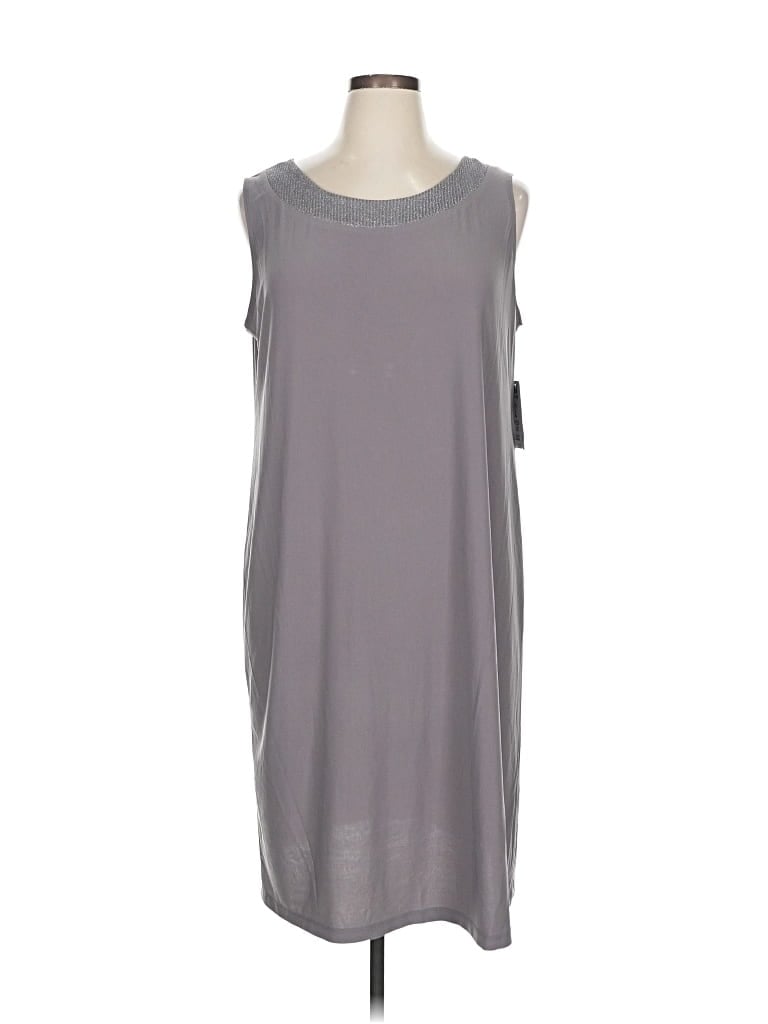 R & M Richards Casual Dress In Gray