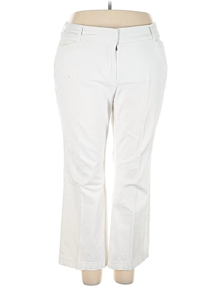 Pre-owned Lands' End Jeans In White