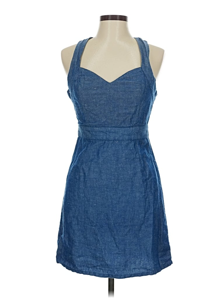 Pre-owned Staring At Stars Casual Dress In Blue