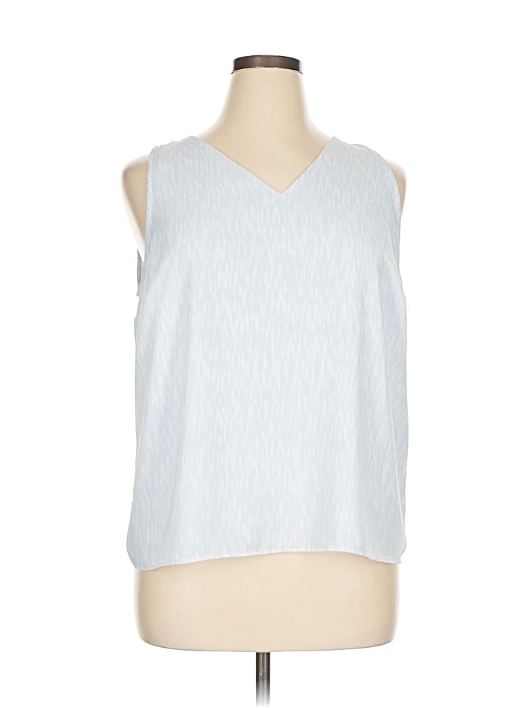 Pre-owned Nine West Sleeveless Blouse In Silver