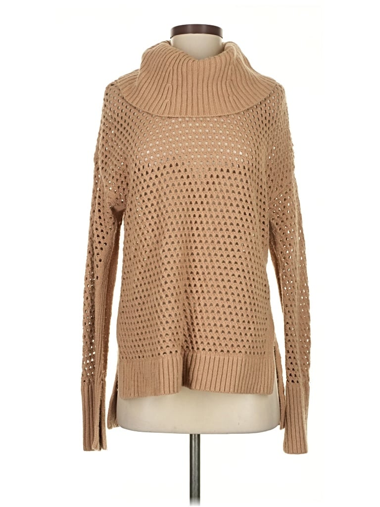 Pre-owned Bcbgmaxazria Turtleneck Sweater In Brown