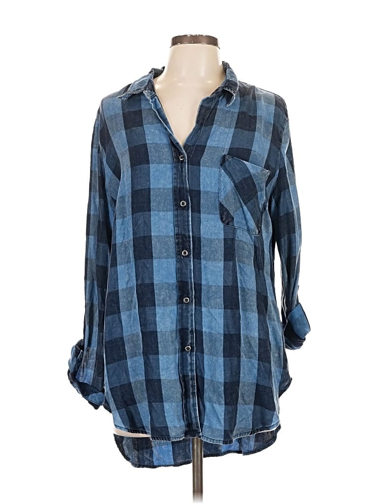 Pre-owned Billy T Long Sleeve Button Down Shirt In Blue