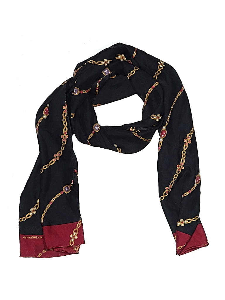 Pre-owned Liz Claiborne Scarf In Black