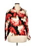 Worthington 100% Polyester Floral Red 3/4 Sleeve Blouse Size XXL - photo 1