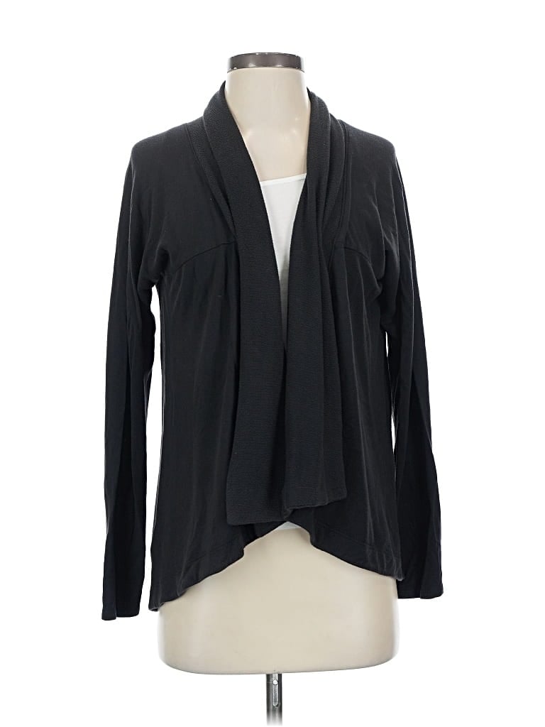 Pre-owned Athleta Cardigan Sweater In Black